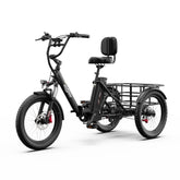 Electric Tricycle ONESPORT OT30 PRO - Motor 500W Battery 48V18AH 20 Inch Disc Brakes - Black